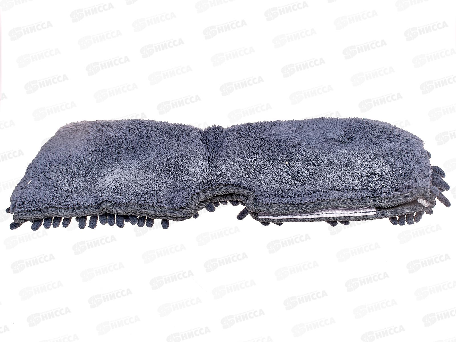 Насадка на швабру LaDina 2-х стор микрофибра желт-сер 30023-1 *100