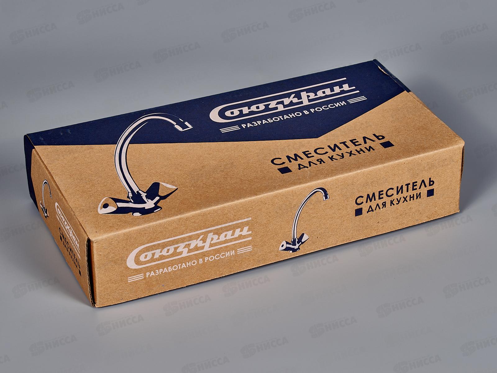 Смеситель СоюзКран для кухни без подводки 1/2 керамический цинк  567-071 г