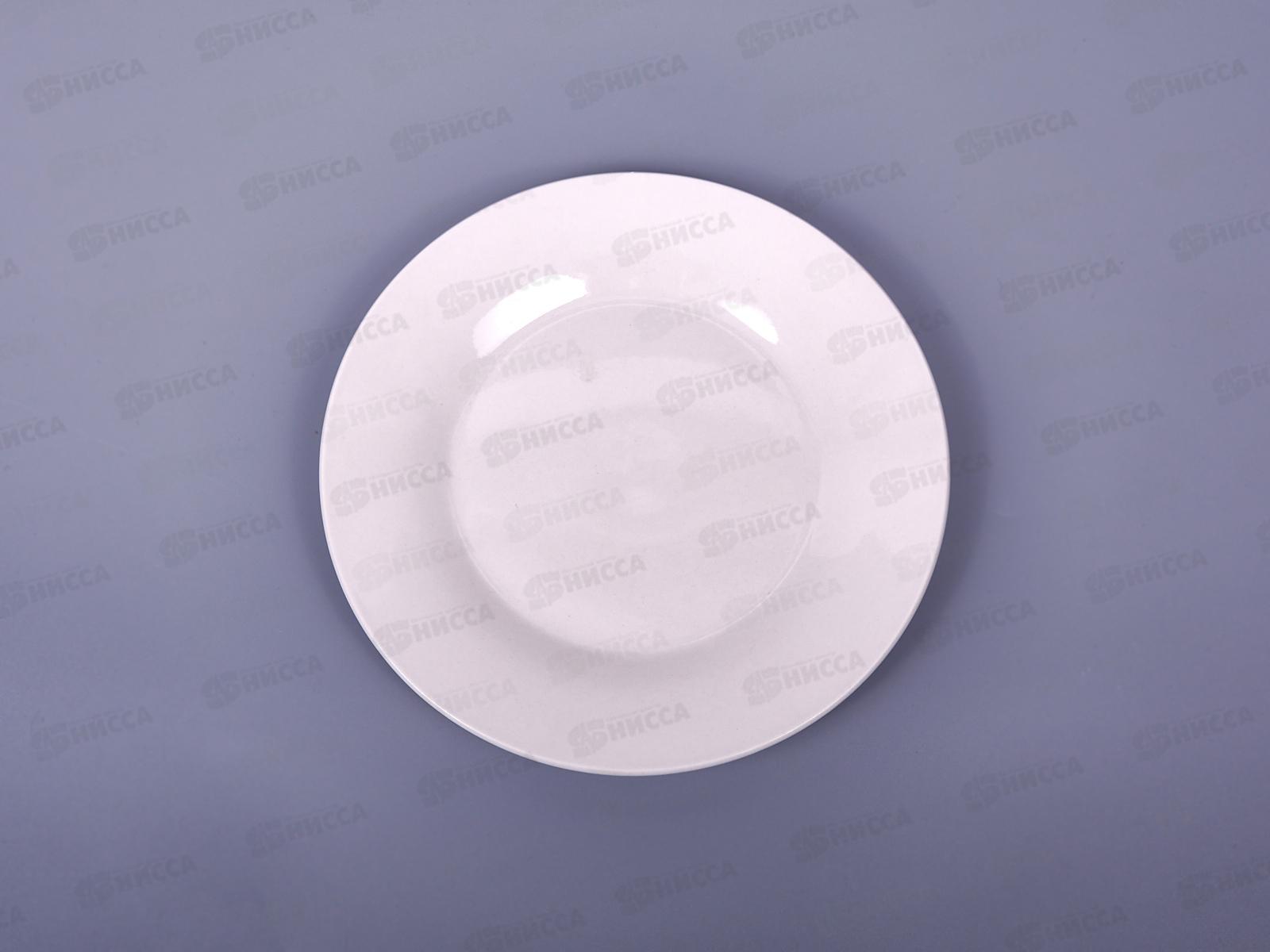 Тарелка плоская круглая d-17,5см 12/96 белье т7-0002