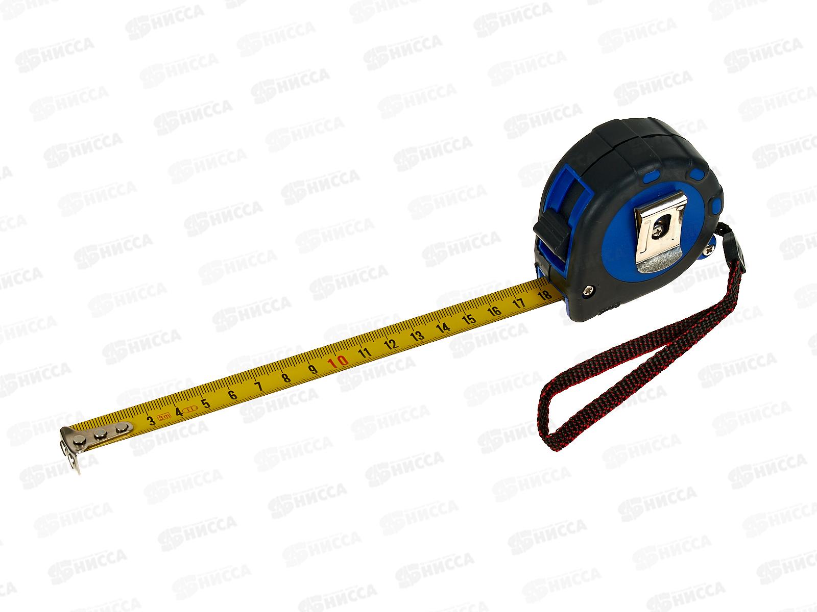 Рулетка 3м*16мм (обрезиненный корпус, 3 фиксатора, магнит), ToolBerg, 2501511 *12/180