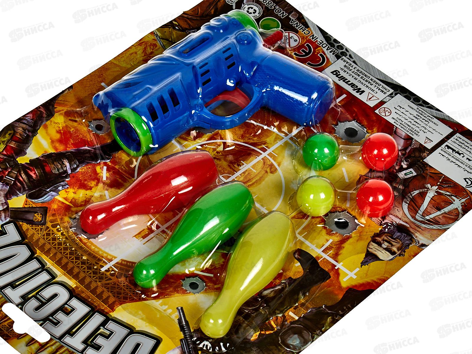 Набор полиции пистолет 8 предметов пластик (004216)  Ж