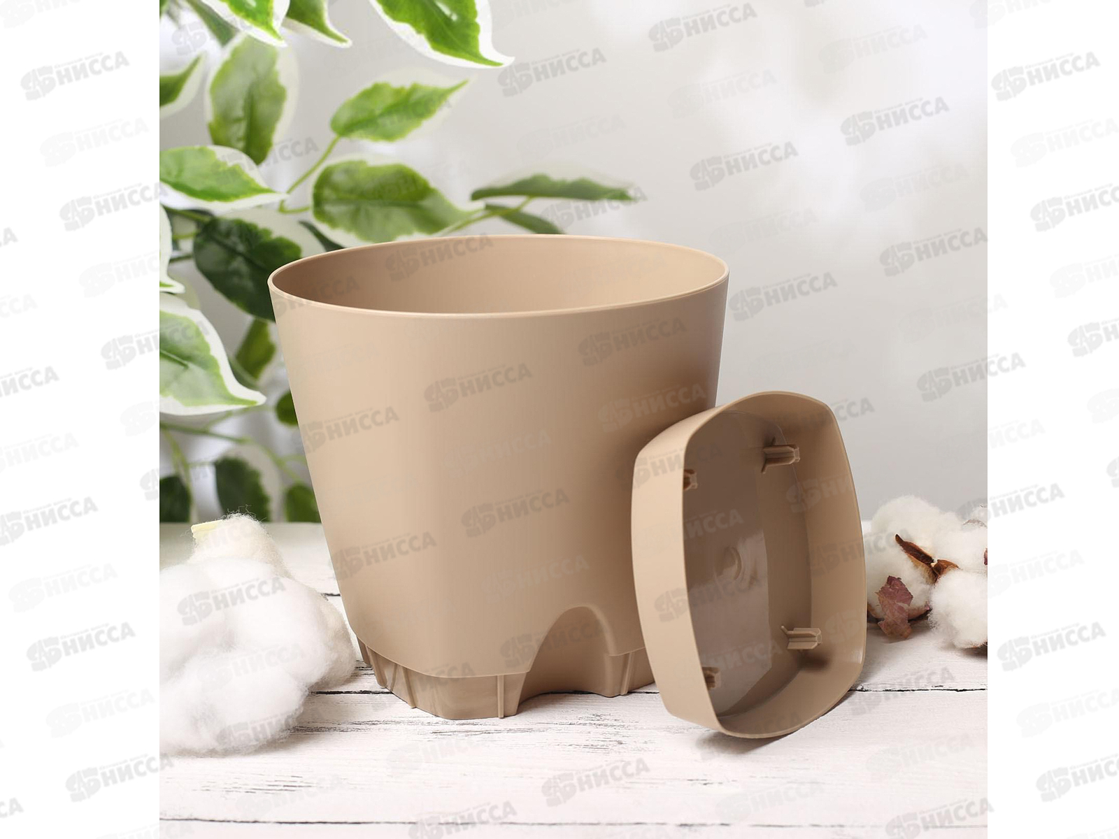 Горшок для цветов Амстердам D=140 прикорневой полив 1,35л ПЦ6199 *10