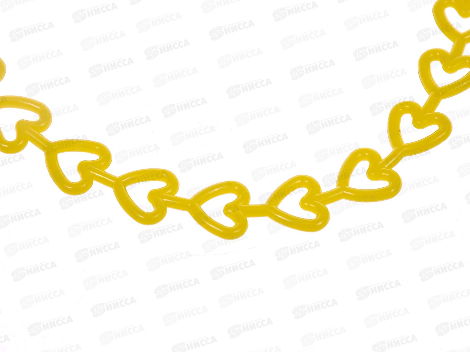 Резинка для волос 8см сердечки микс 034967 *12  Б