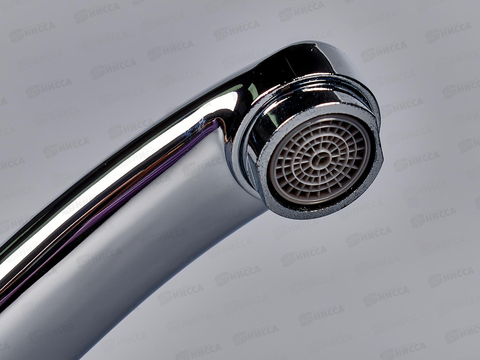 Смеситель для кухни длинный нос (24см) Омега 40 картридж 3301 (крепление под 2 шпильки) *2