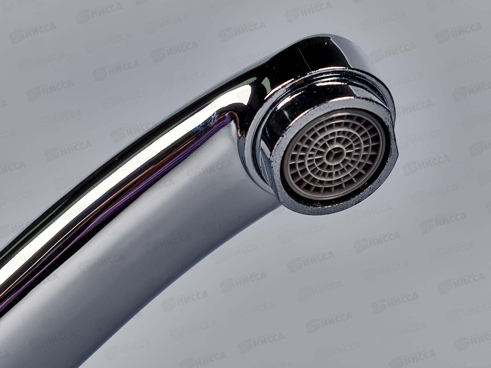 Смеситель для кухни нос (15см) Омега 40 картридж  3304-3 (крепление под шпильку) *20