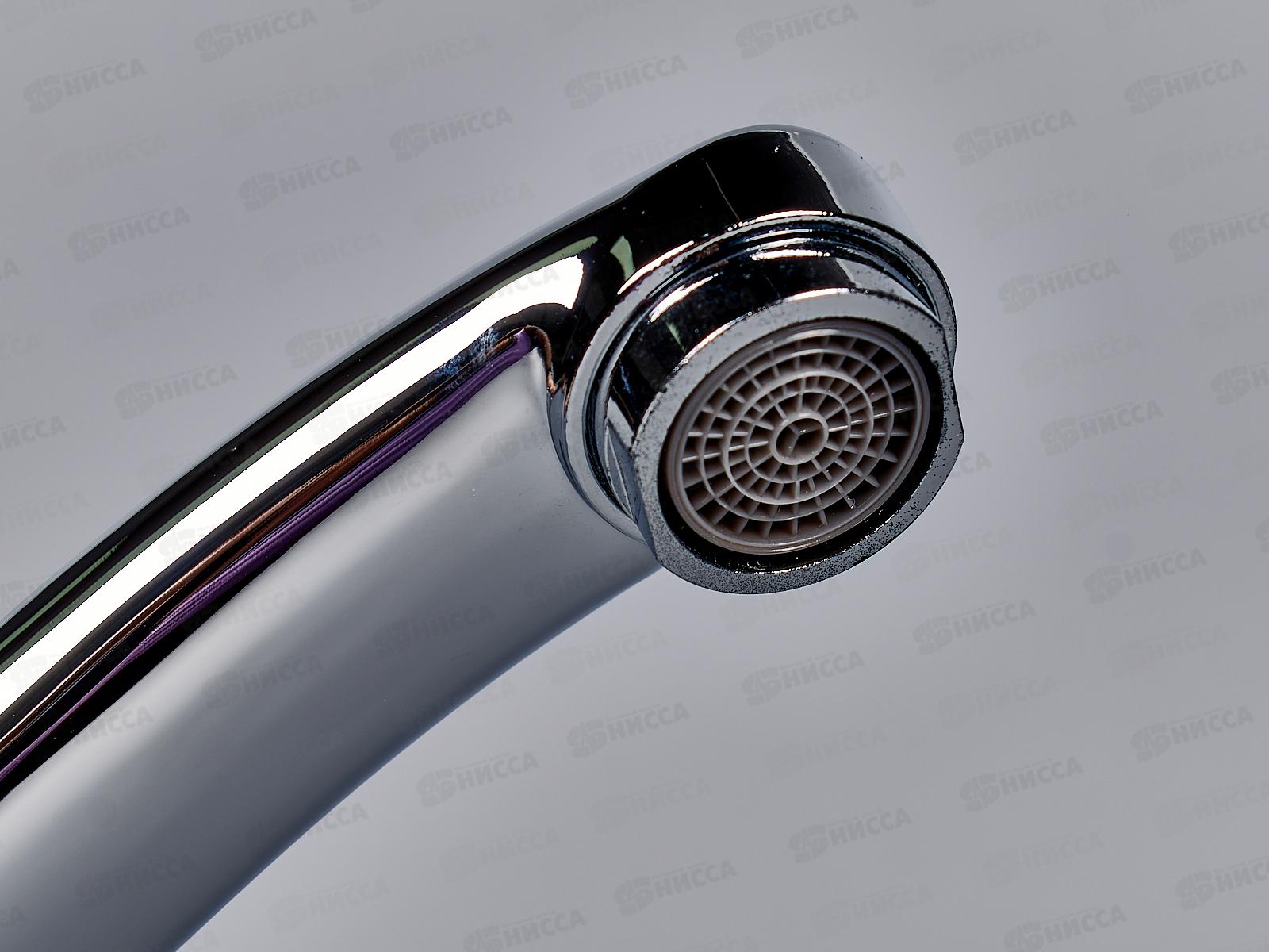 Смеситель для кухни нос (15см) Омега 40 картридж 3304-4 (крепление под шпильку) *20