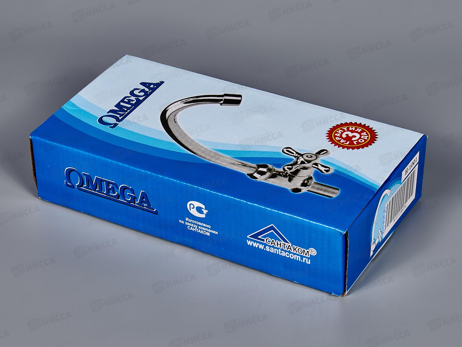 Смеситель МОНО пластиковый хромированный Омега (H-1001) Крест *40