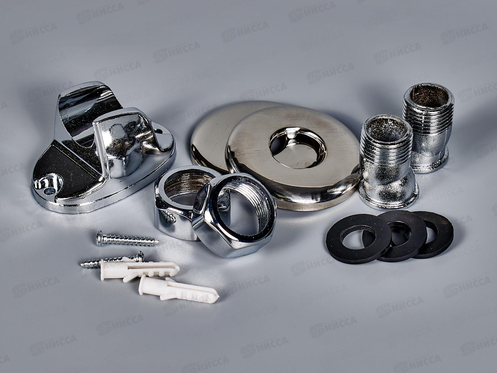 Смеситель для ванны ЗП Мария металлический шланг, 276017с (276111)