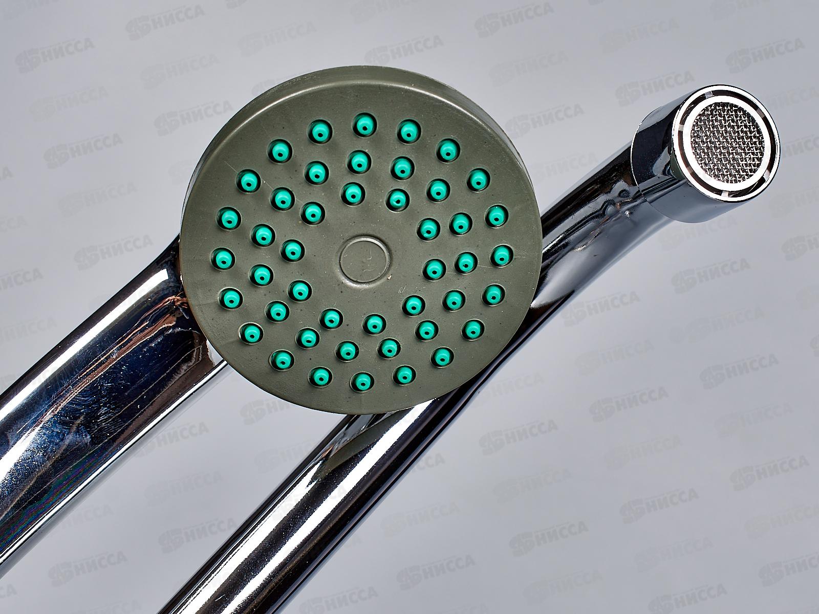 Смеситель для ванны ЗП Глобо металлический шланг, керамика 276107с