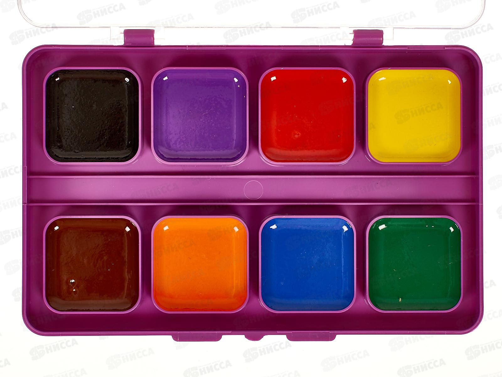 Акварель ГАММА Малыш naturals 8цветов пластиковая упаковка без кисти, 216001 *28