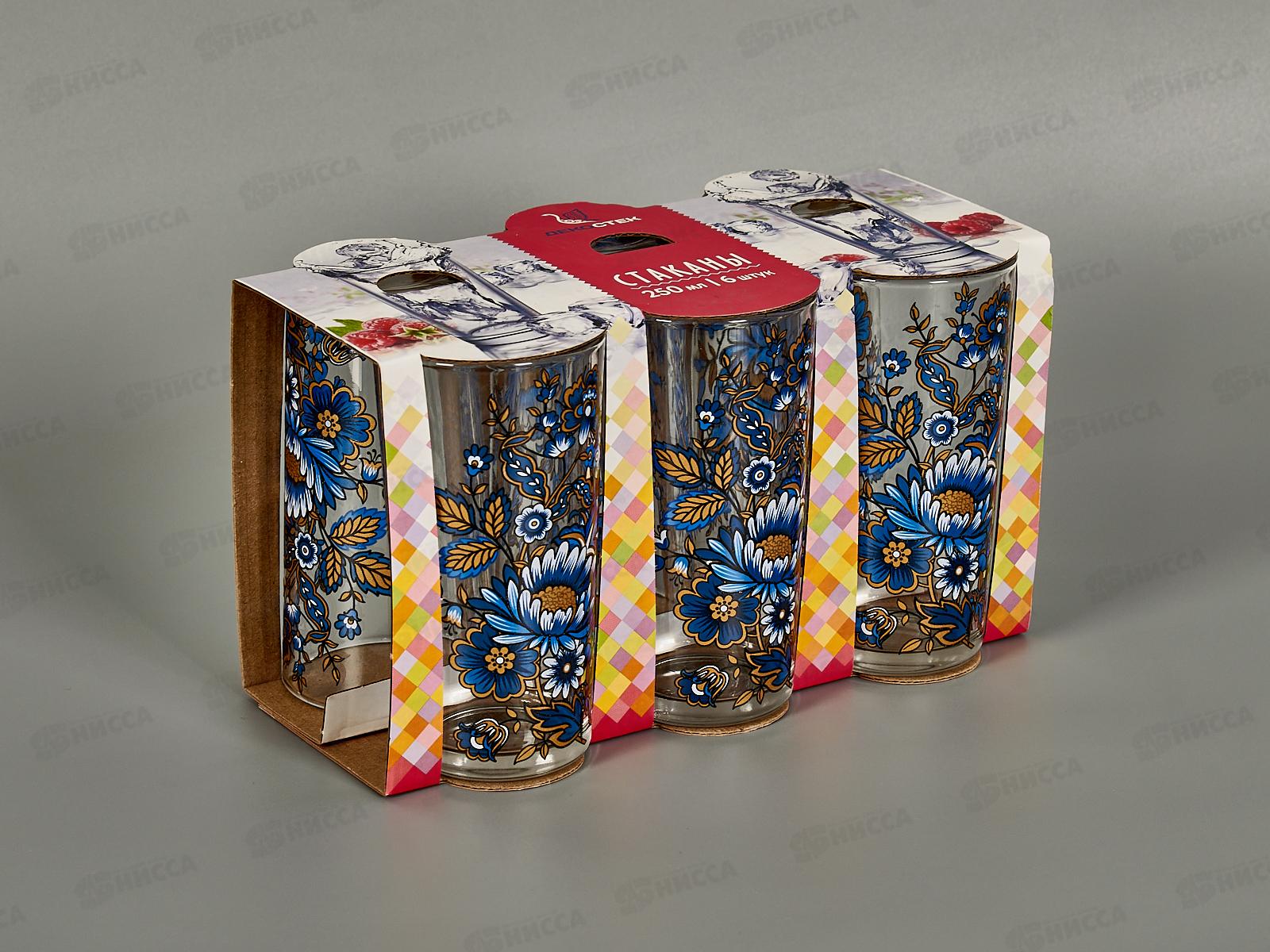 Набор стаканов 6шт 146-Д для сока Милори *4