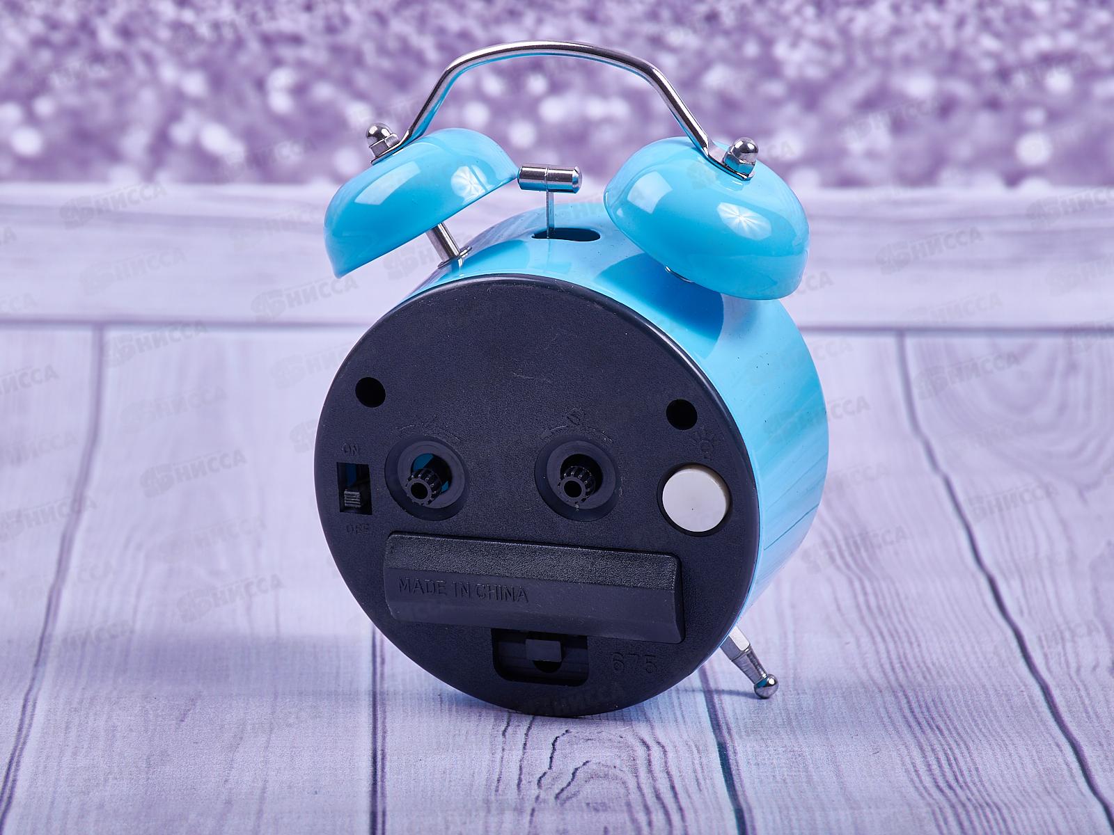 Часы будильник, d=8.5 см., AL-13718 *100