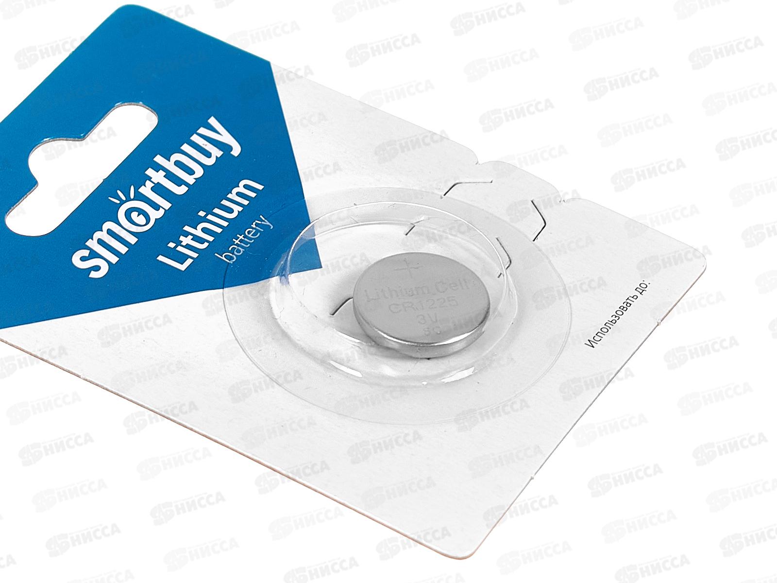 Батарейка Литиевый элемент питания Smartbuy CR1225/1B *1/12/720