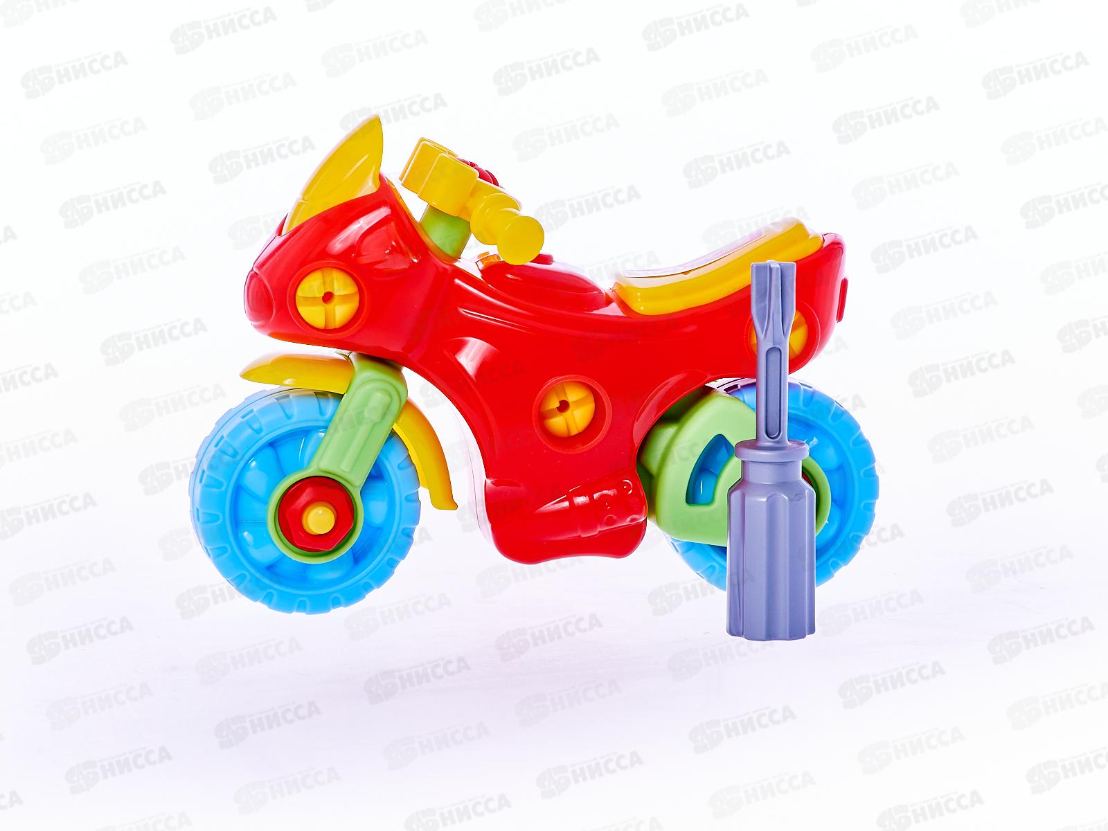 Конструктор-транспорт &quotМотоцикл&quot (25 элементов), 78209 в пакете  *20