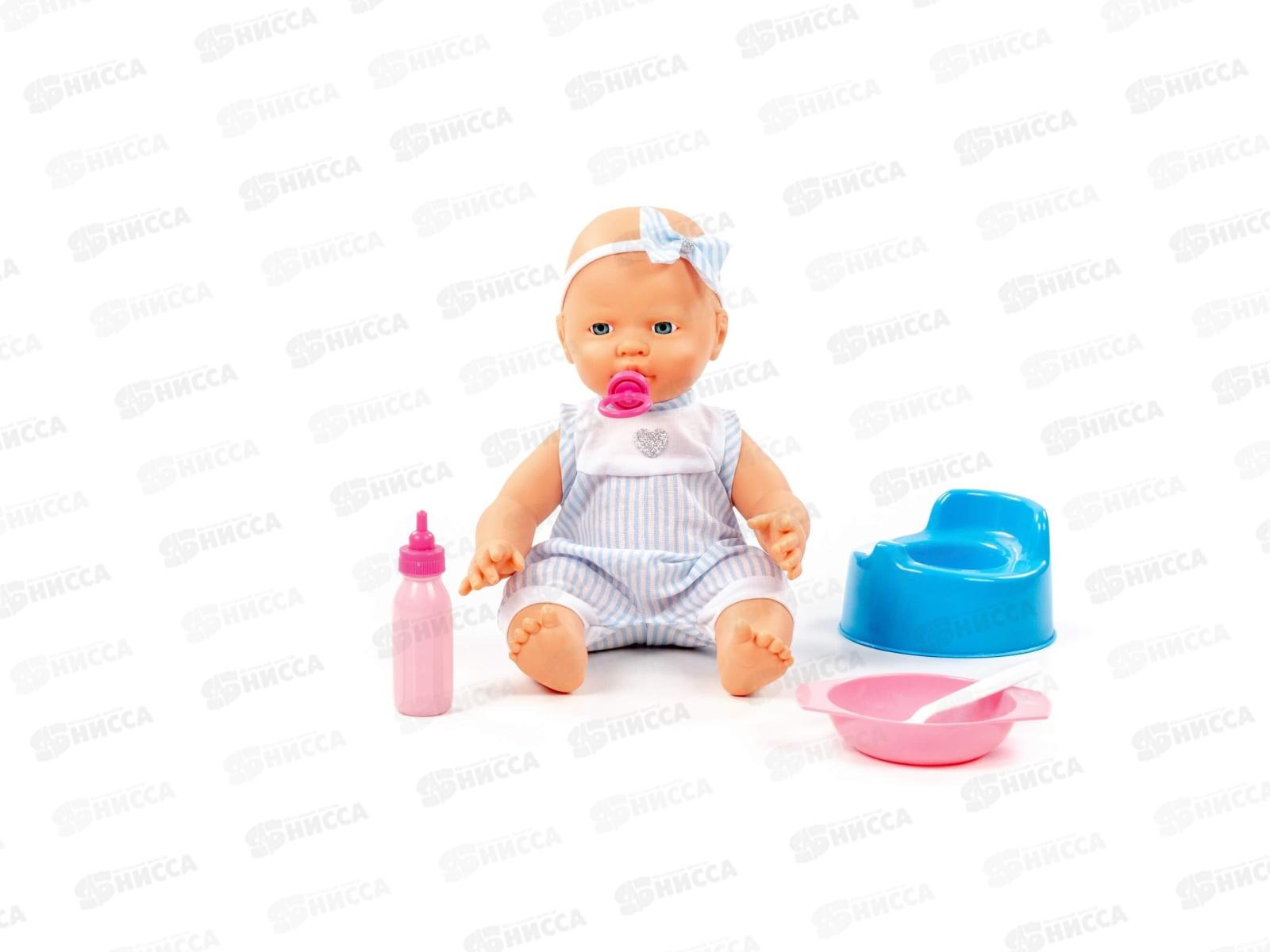 Пупс &quotВесёлый&quot 35см + аксессуары (4 элемента), 78384 в коробке *3