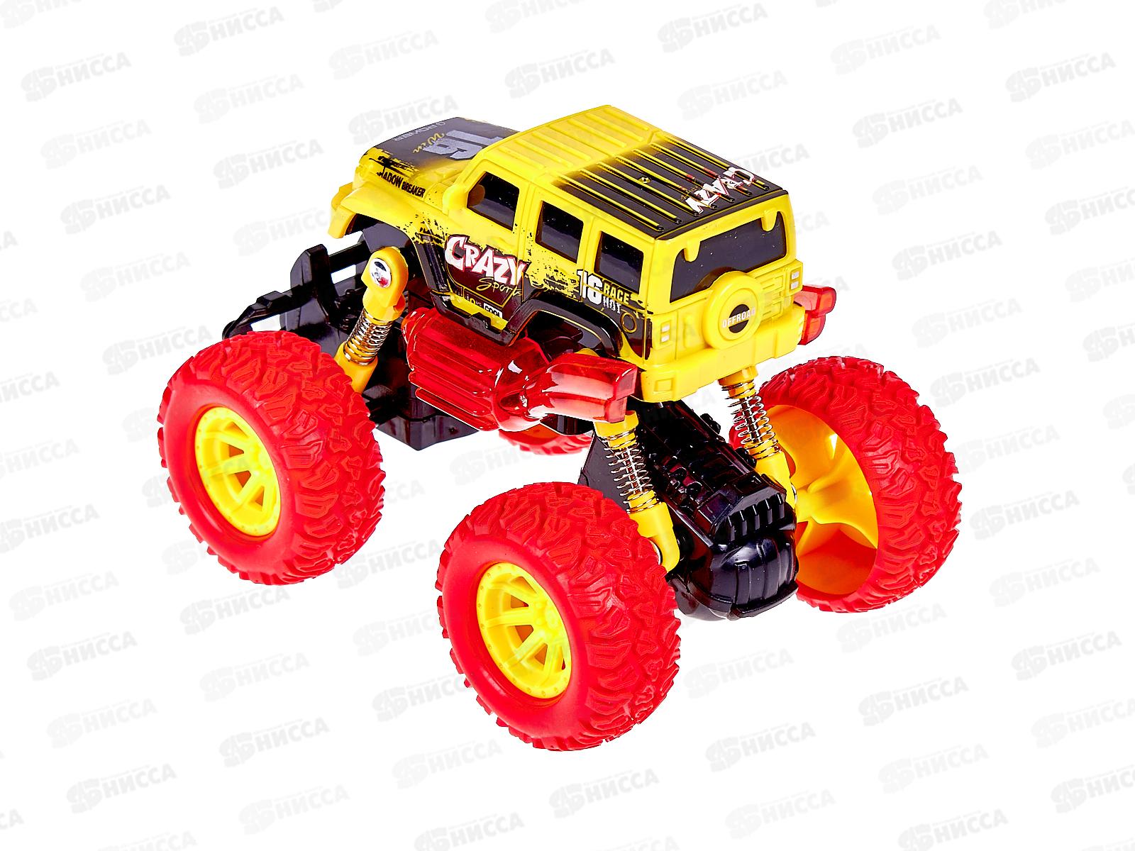 Автомобиль инерционный &quotМонстр Ралли&quot - &quotКрэйзи&quot (со светом и звуком), 78872 (в коробке) *8
