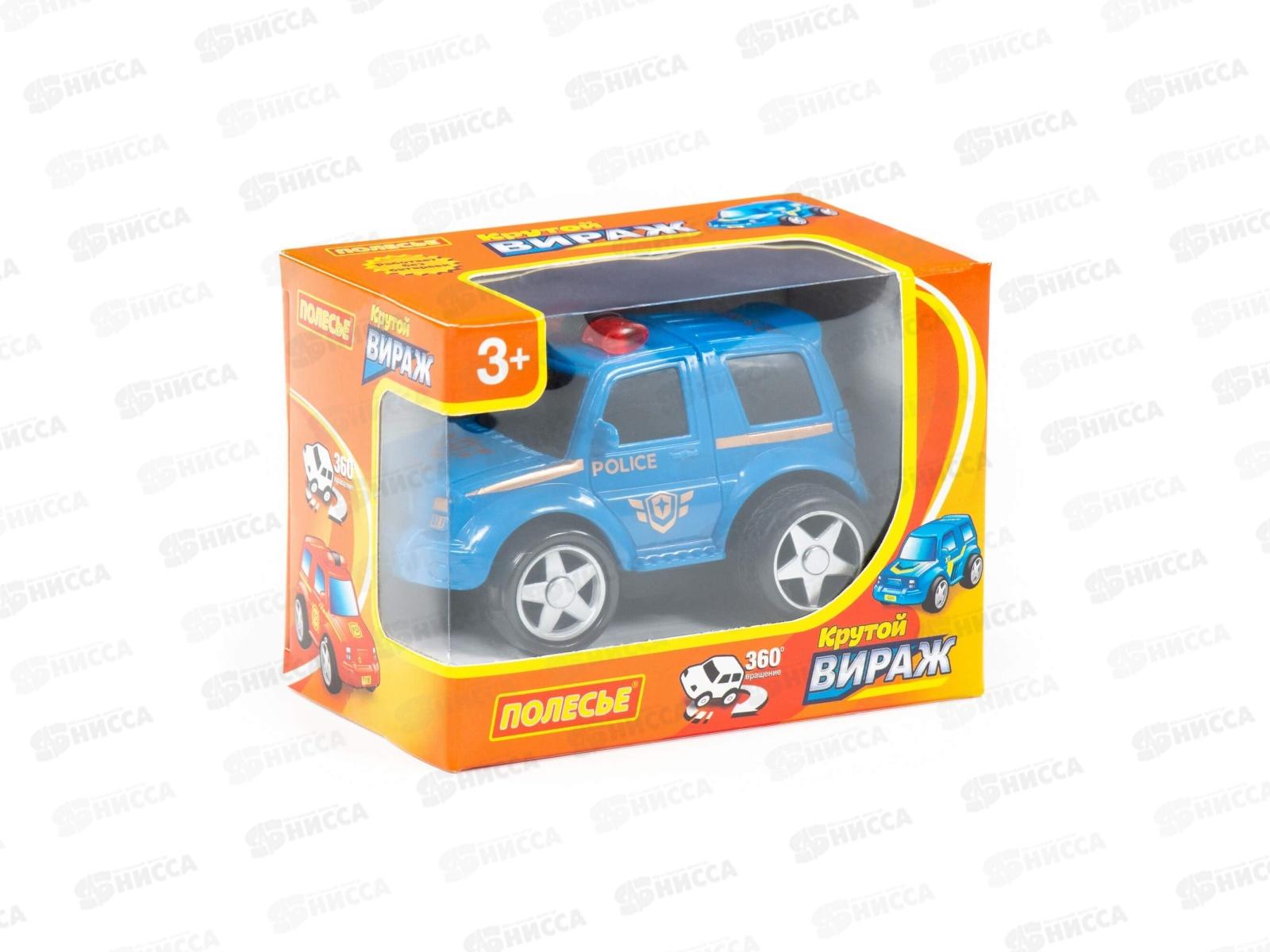 Автомобиль инерционный &quotКрутой Вираж&quot Полиция, 78902 (в коробке) *24