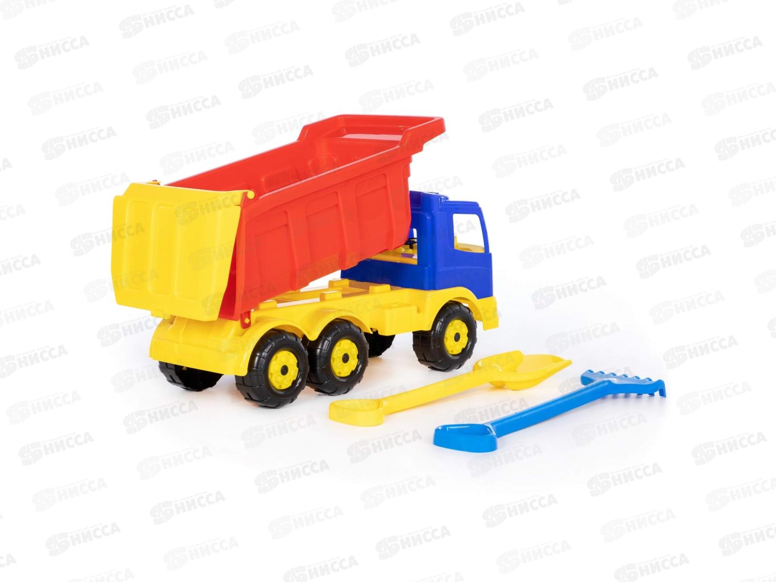 Машина самосвал Премиум 9851+лопата большая, грабли большие *2