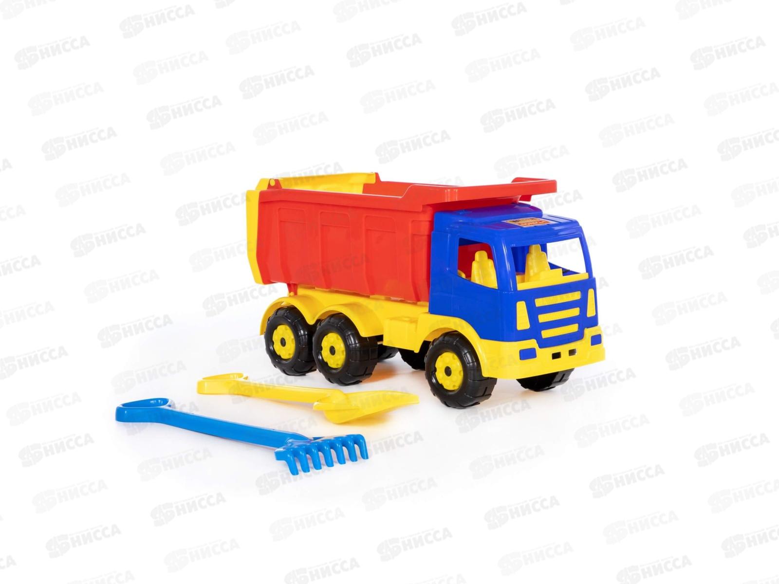 Машина самосвал Премиум 9851+лопата большая, грабли большие *2