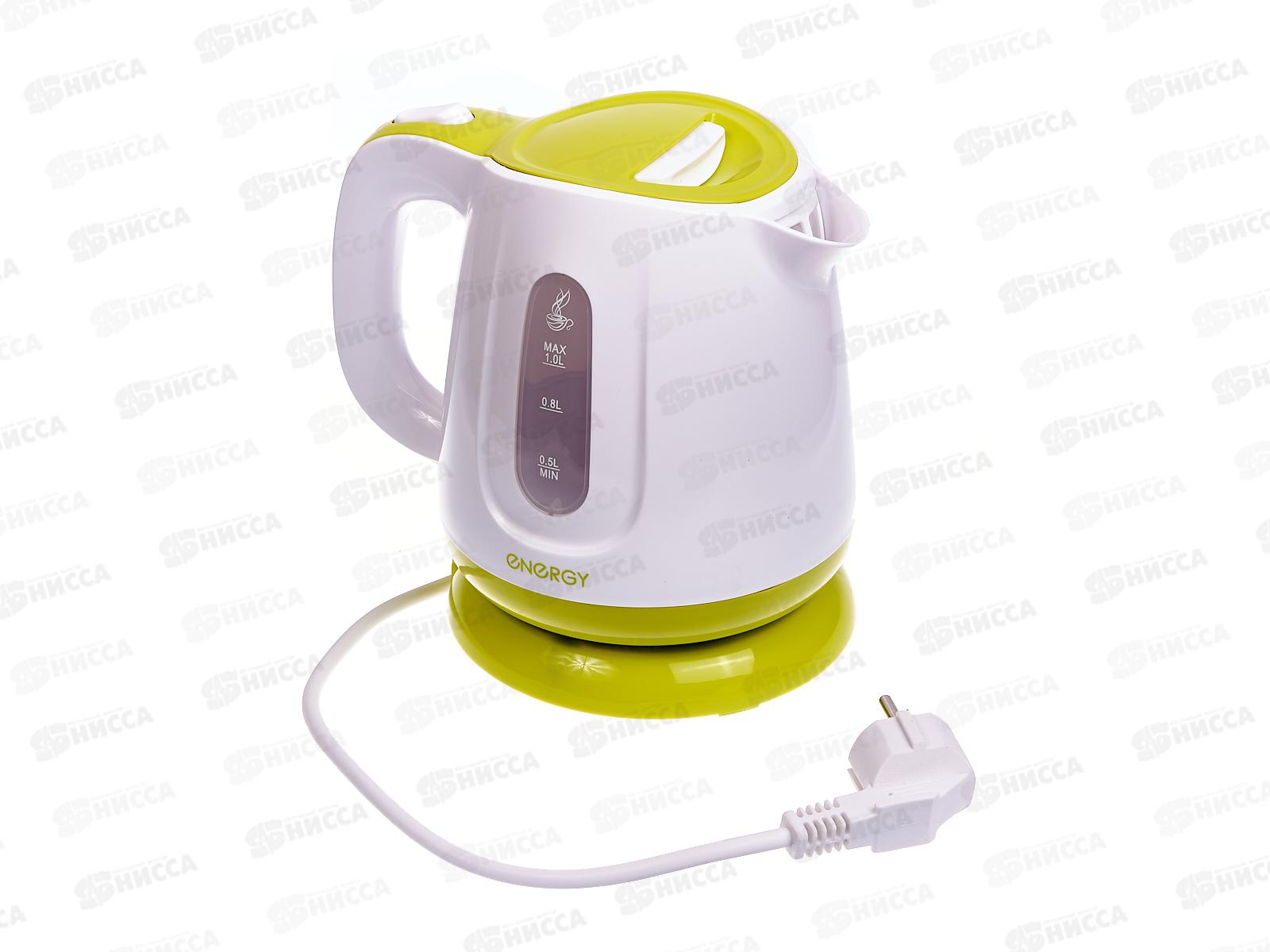 Чайник электрический E-234 бело-зеленый