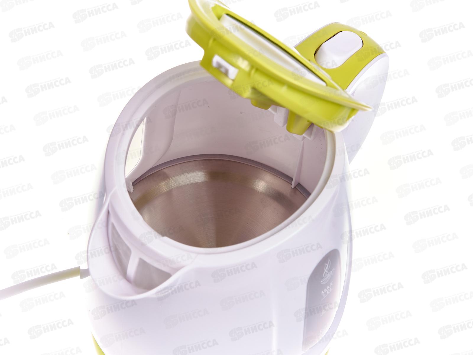 Чайник электрический E-234 бело-зеленый