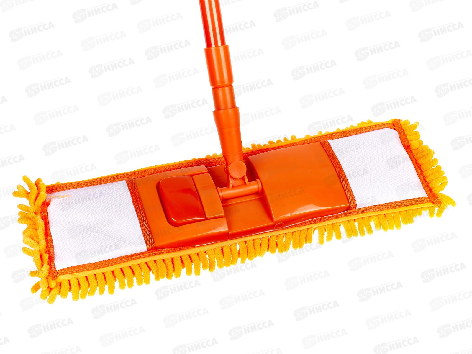 Швабра VETTA с насадками из микрофибры, с телескопической ручкой 70-120см, 444-364  г