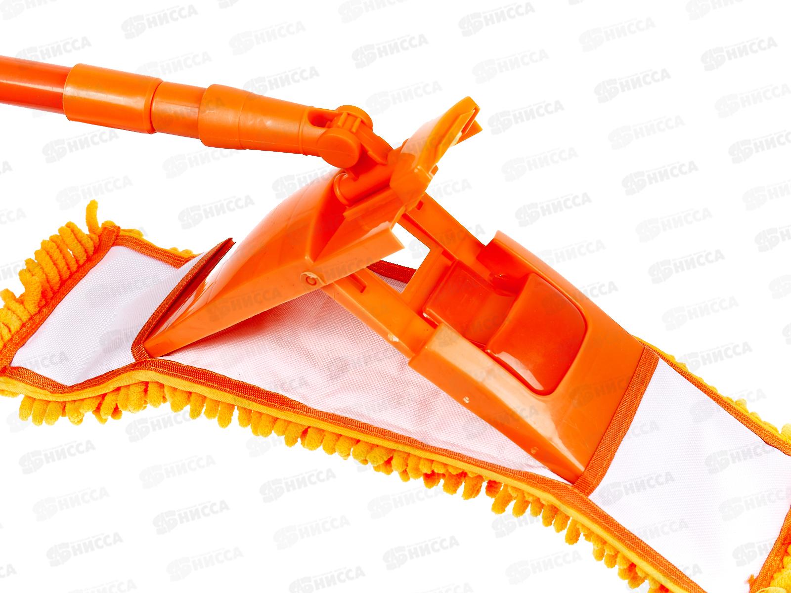 Швабра VETTA с насадками из микрофибры, с телескопической ручкой 70-120см, 444-364  г