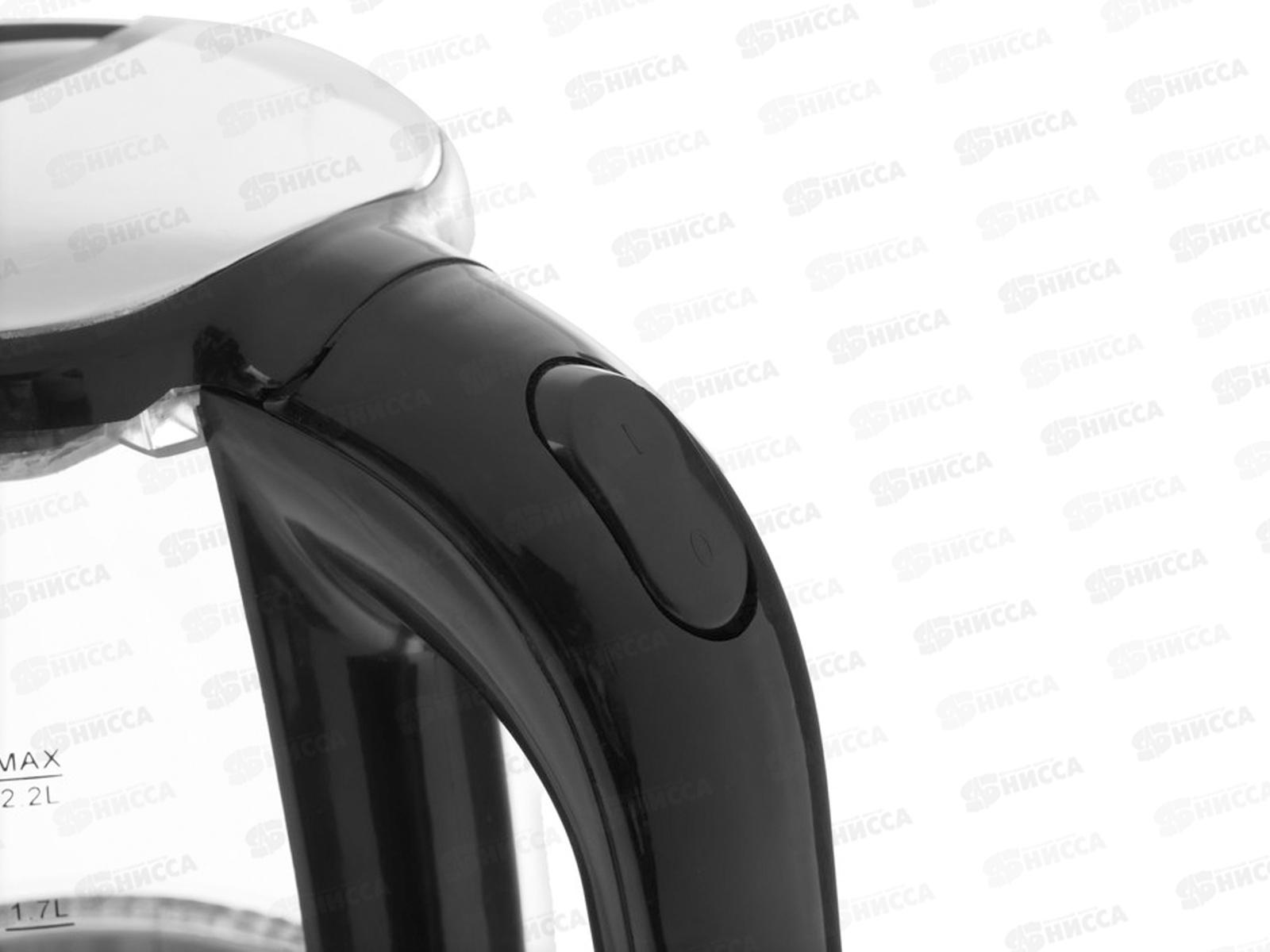 Чайник электрический SA-2722ВК (2,2) стеклянный подсветка