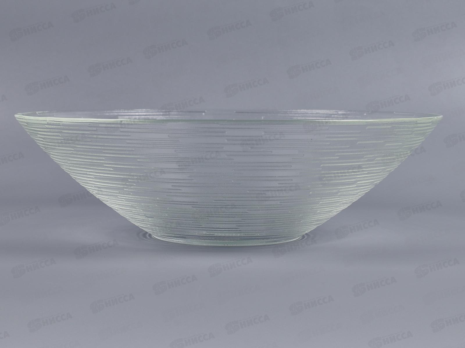 Салатник 83-012-25см &quotРиски&quot прозрачный  4840153820