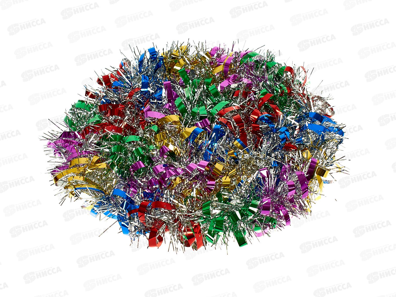 Мишура, 9см. х 2м., AL-13635 разноцветная  *600