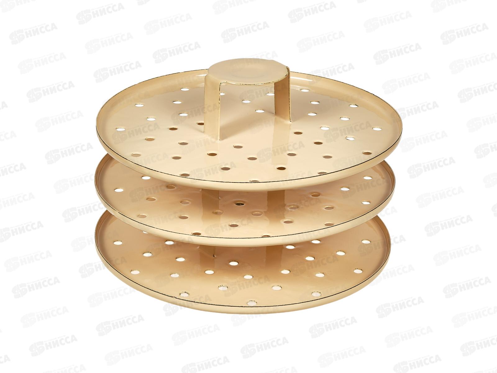 Мантоварка 9,0л палевая с кнопкой 3 вставки С1722.3П  *2