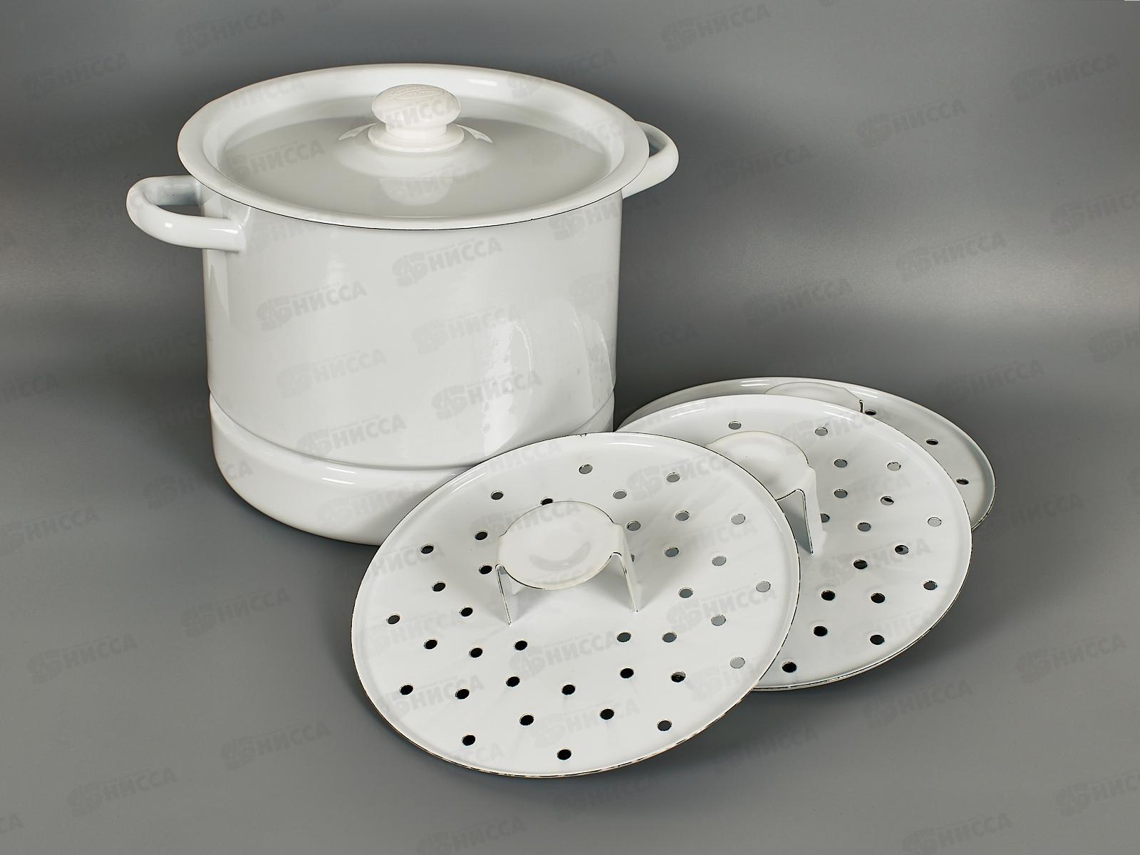 Мантоварка 9,0л светлая с кнопкой 3 вставки С41722.3  *2