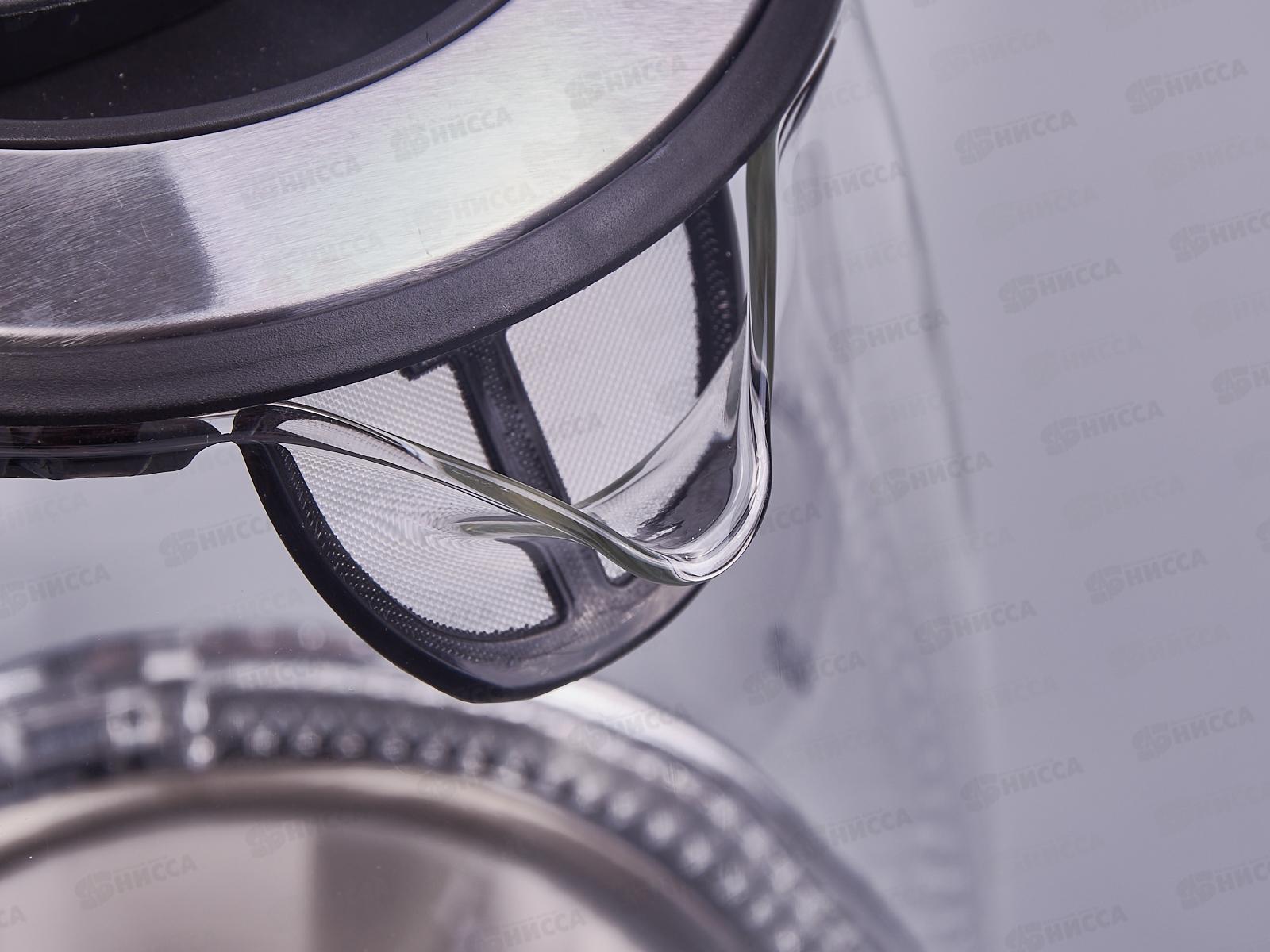 Чайник электрический SA-2719ВК (2.0) стекло с подсветкой