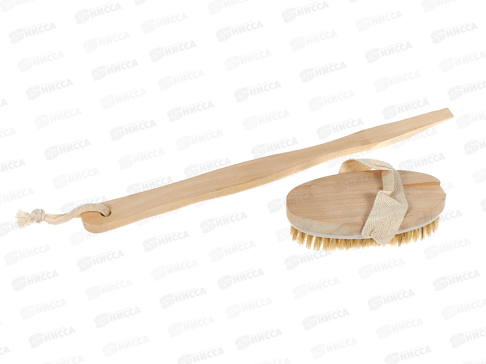 Массажер-щетка деревянная ручка (055821) Ж