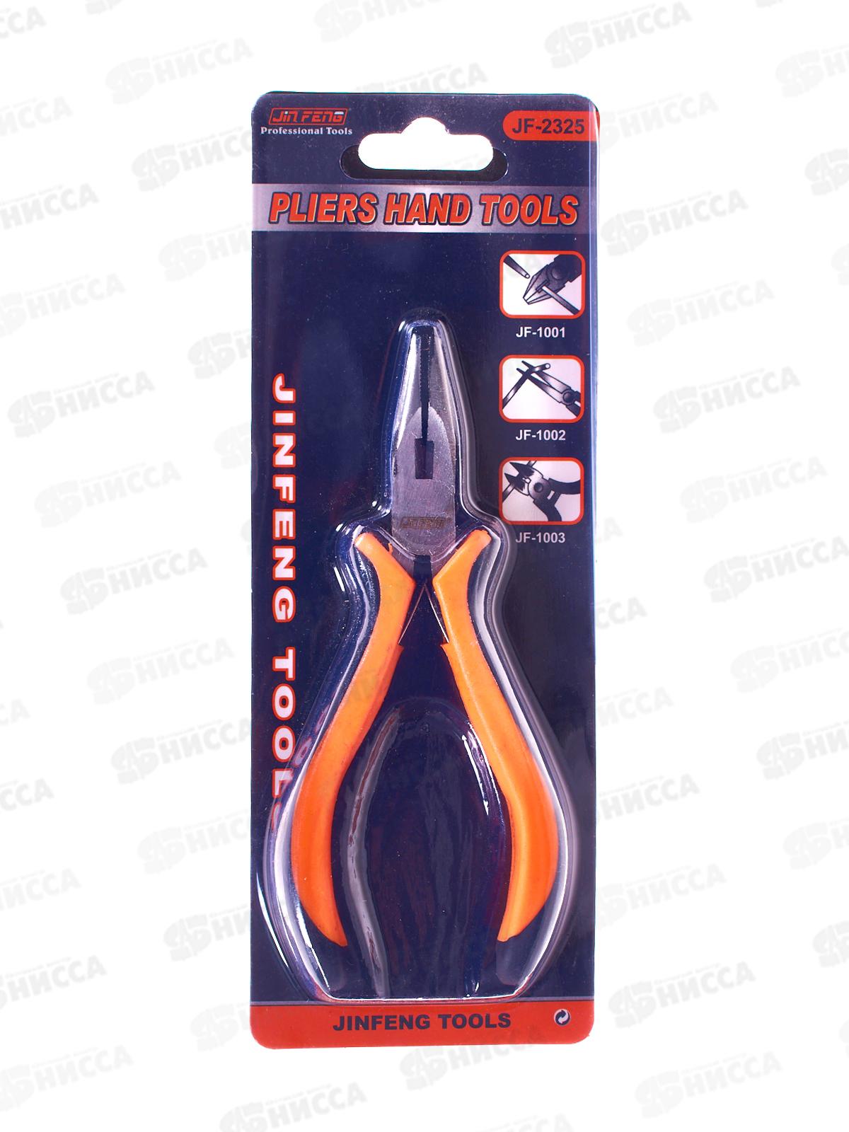 Пассатижи изогнутые черно-оранжевые ручки (045643)  Ж