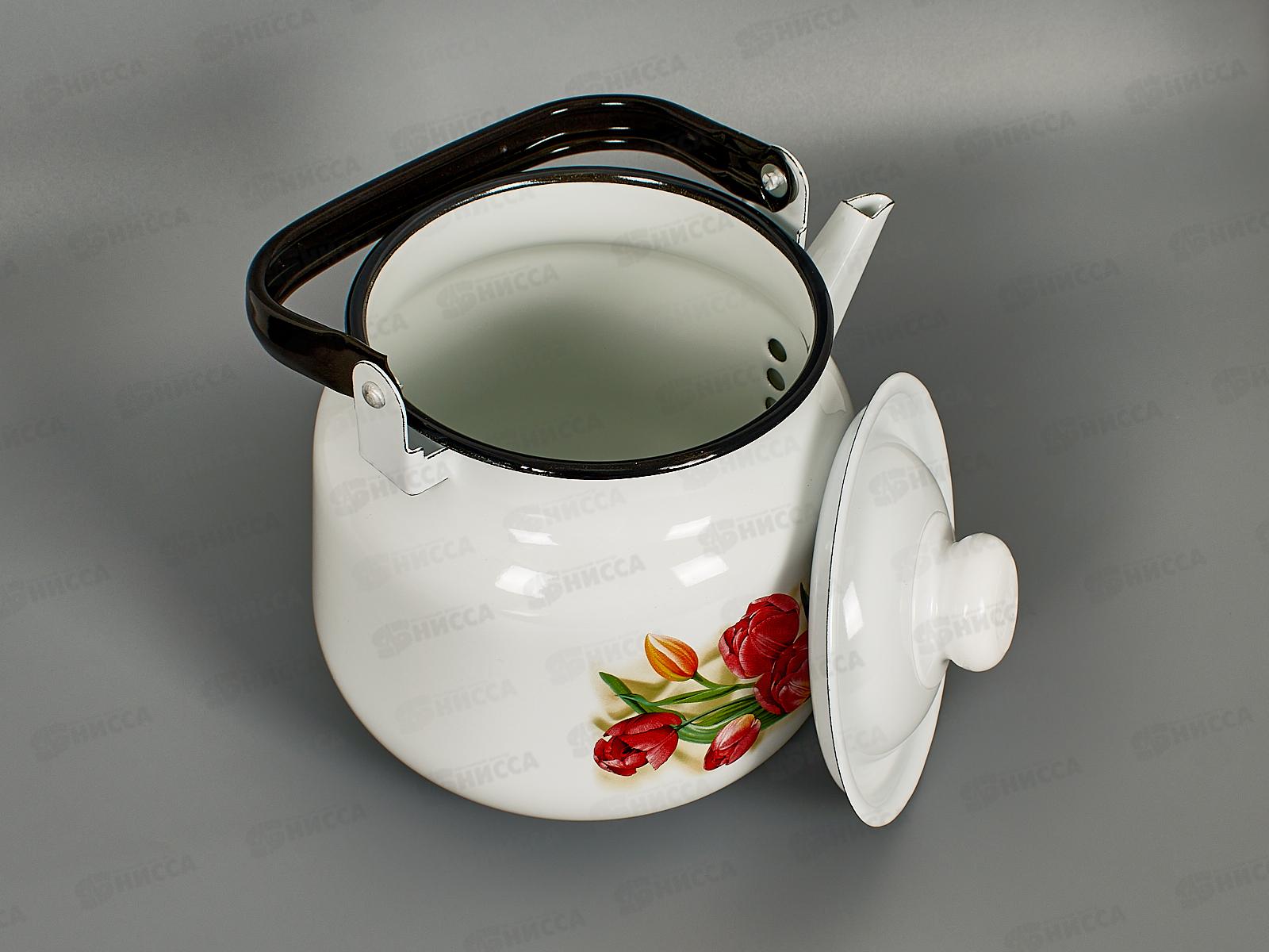 Чайник 3,5л с рисунком 01-2713/4 Тюльпаны *4