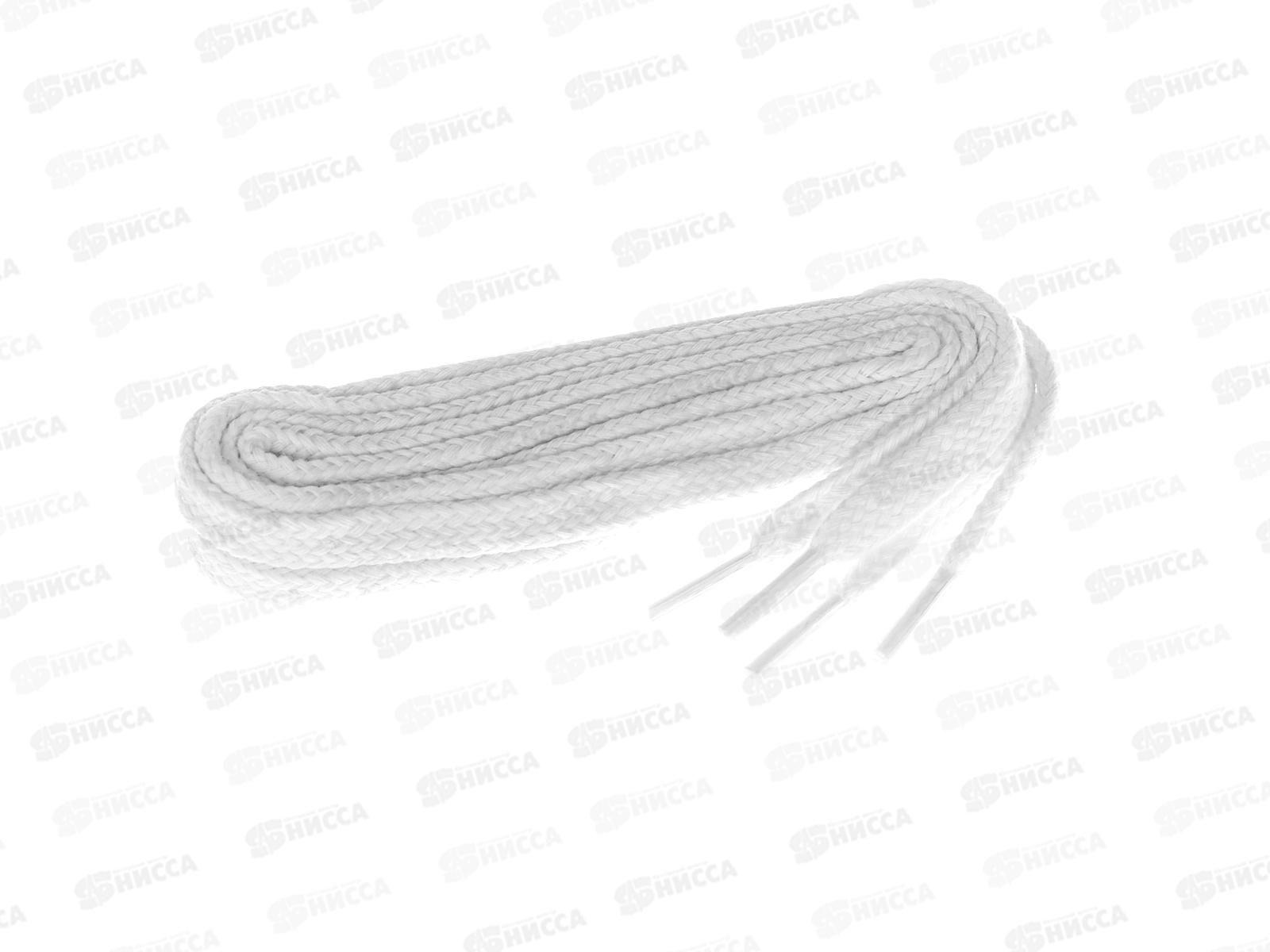 SHOExpert шнурки плоские хлопчатобумажные 100см Белые блистер *10