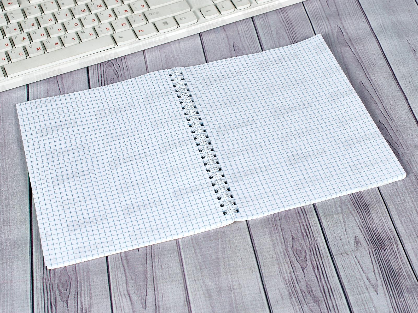 Тетрадь 48листов клетка Hatber бумвинил METALLIC Золото,греб*4/96