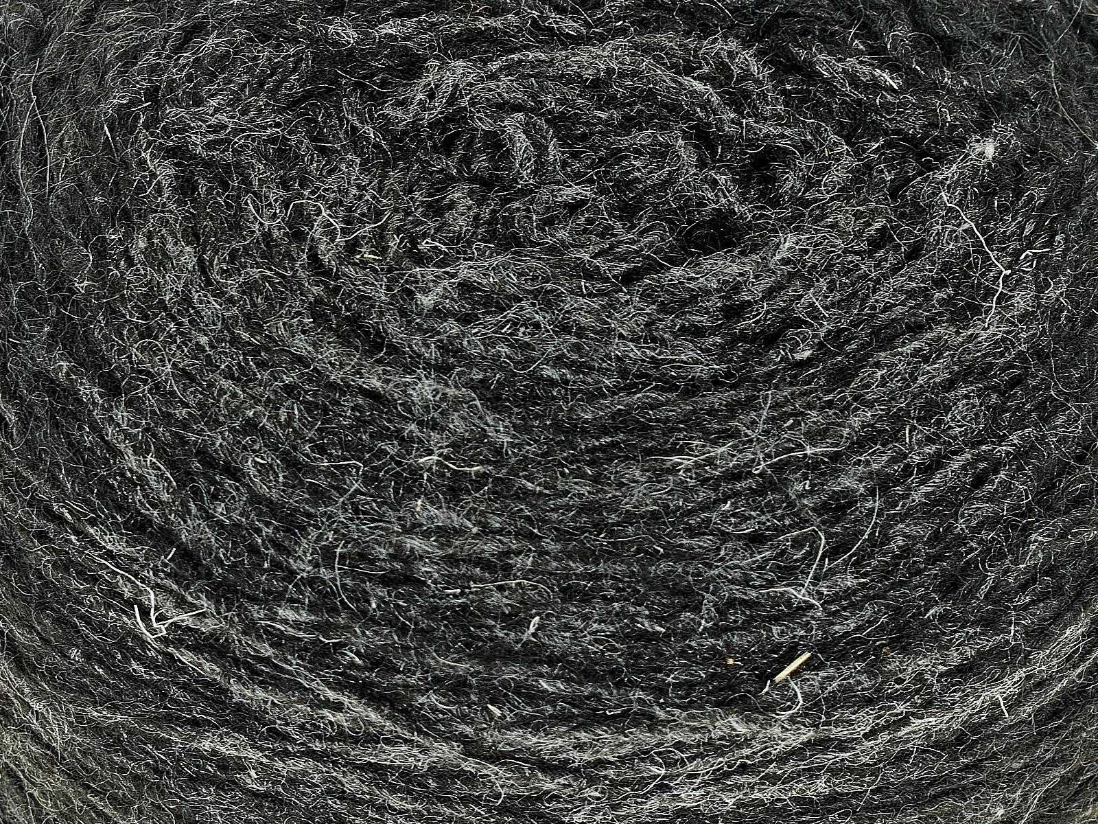 Пряжа 100% шерсть 250г  (Темно-серый)