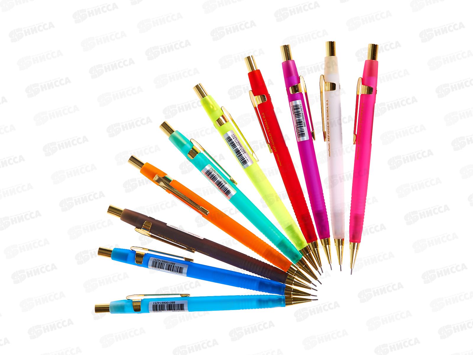 Карандаш механический. MunHwa MP Gold Trima 0.5мм,с ластиком BMPG05*12