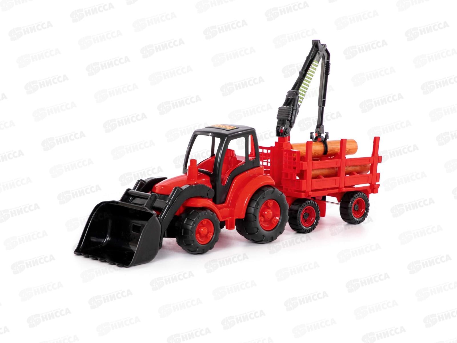 Трактор Чемпион с ковшом+прицеп-лесовоз 0483  в/с  *2