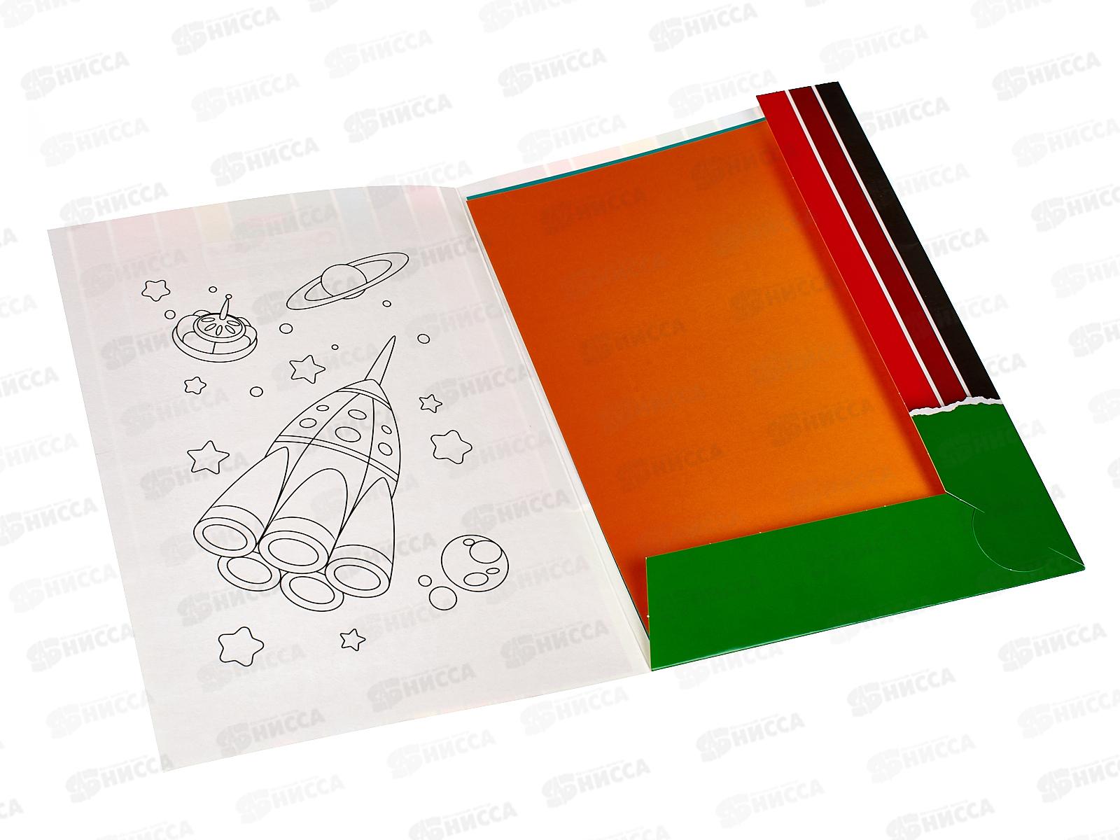 Цветная бумага  10листов 10цветов Hatber Creative Set., 05930*30