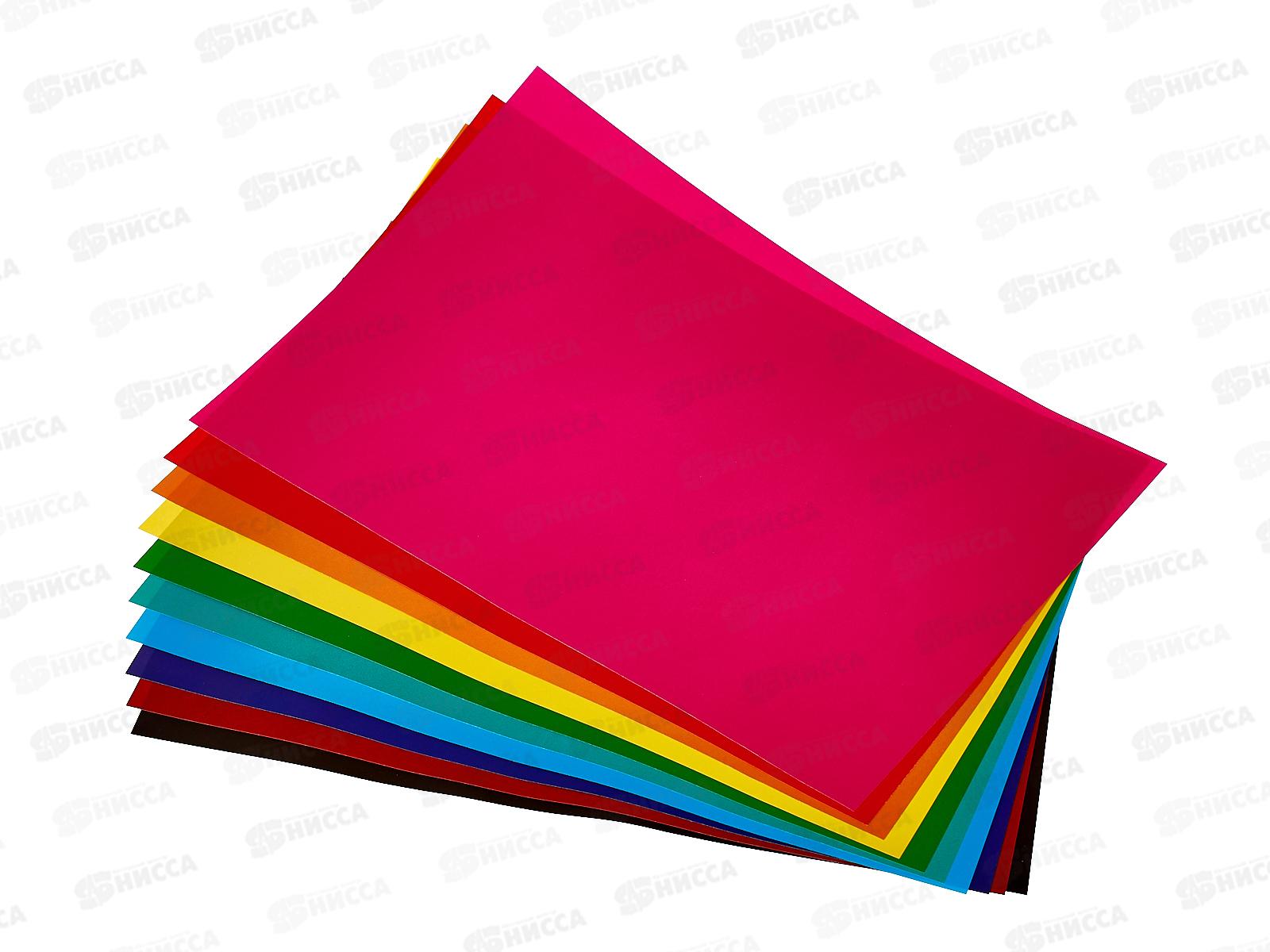 Цветная бумага  10листов 10цветов Hatber Creative Set., 05930*30