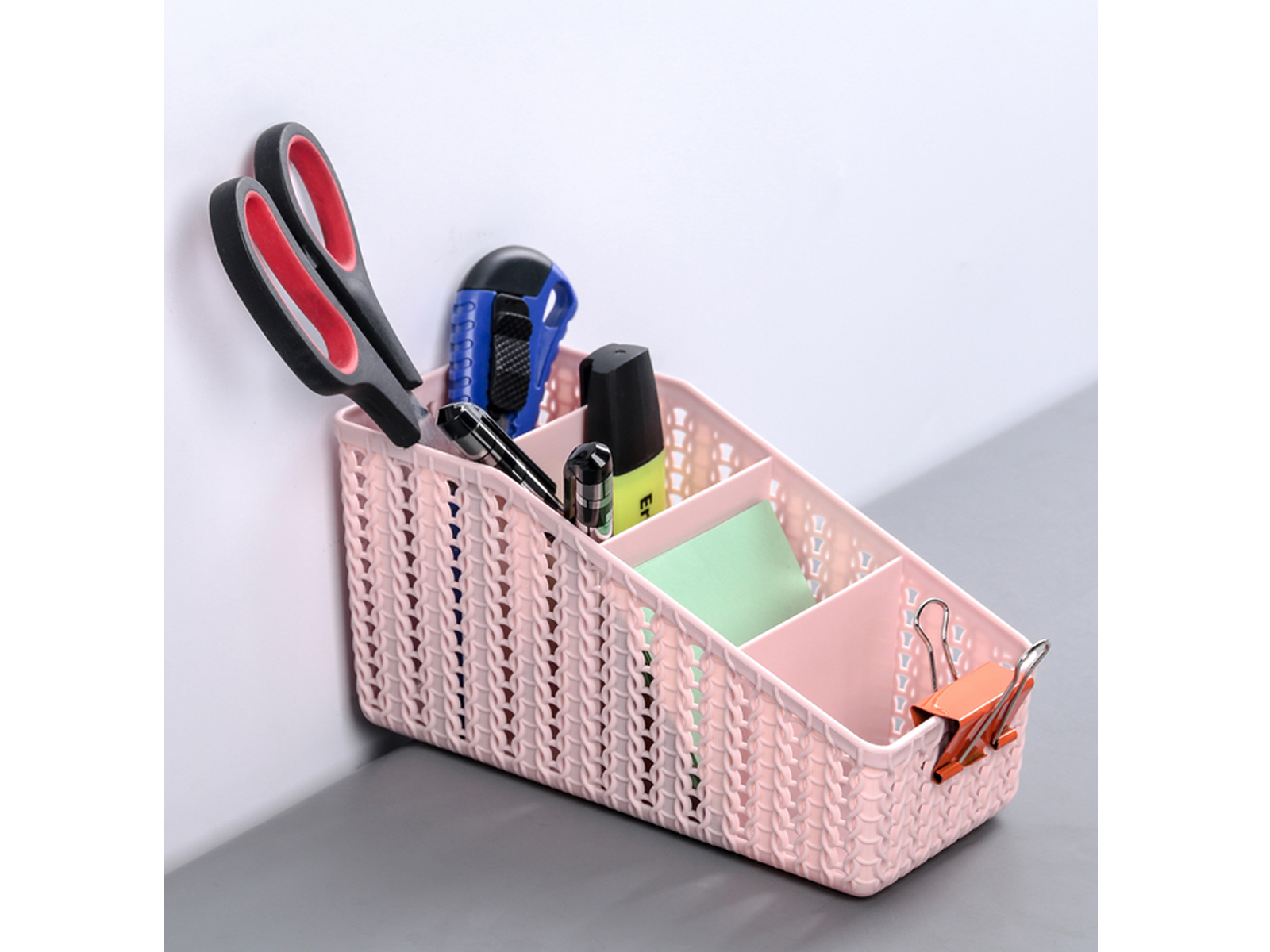 Органайзер ВЯЗАНИЕ 4 секции Чайная роза М2382 *16