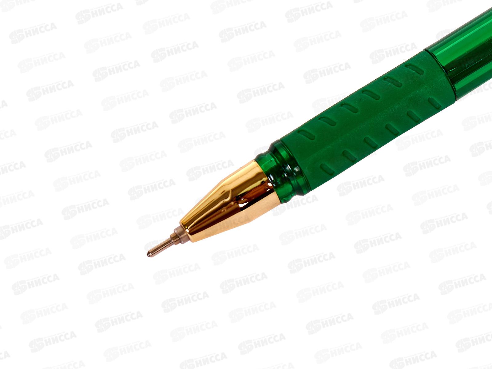 Ручка шариковая BERLINGO хGold игла,зеленая ,СВр_07503*12