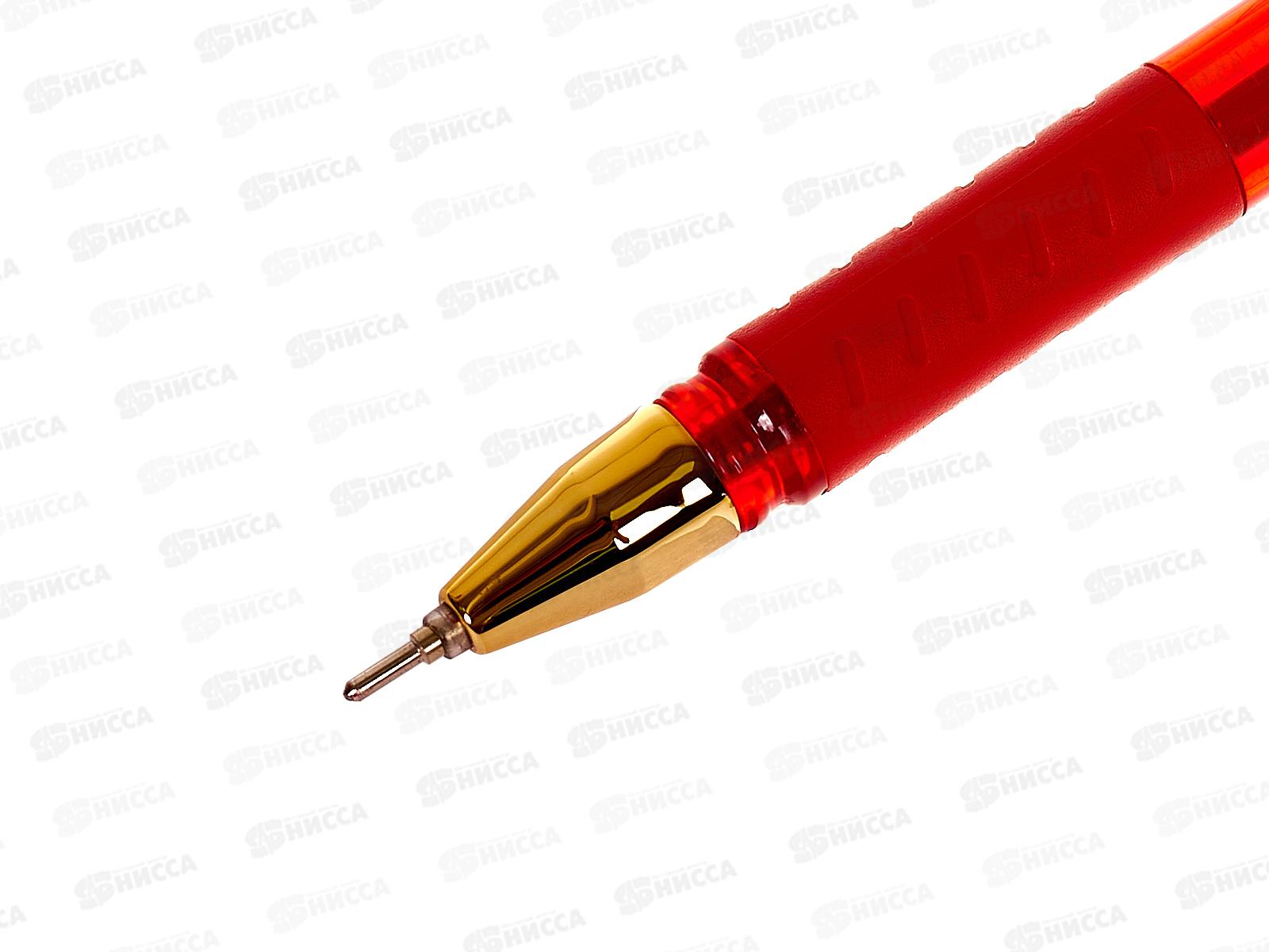 Ручка шариковая BERLINGO хGold игла,красная,СВр_07502*12