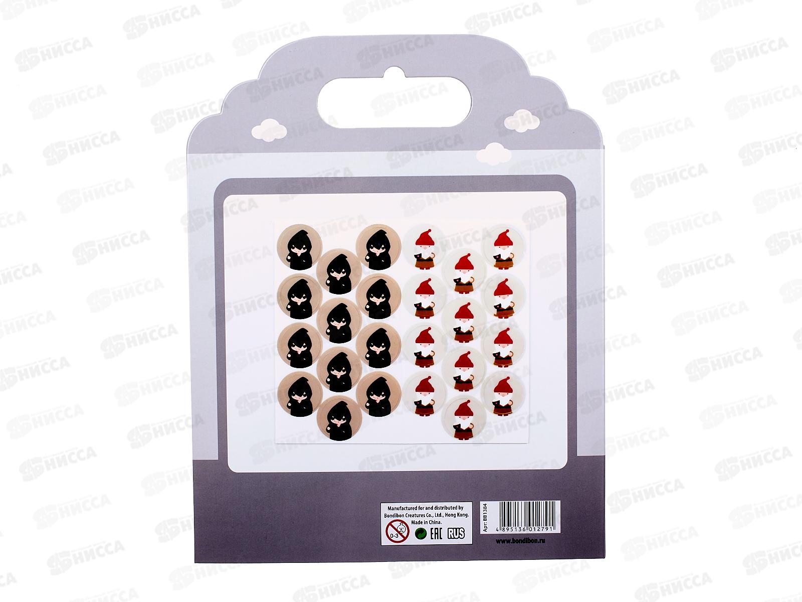 Набор наклеек Нано-стикер Шашки 19х24см, ТР-Р9, Bondibon, ВВ1384