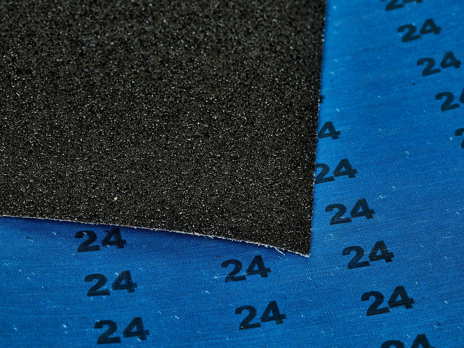 Шкурка абразивная на тканевой основе, водостойкая, зернистость -  24 (10шт), 2207024 *25