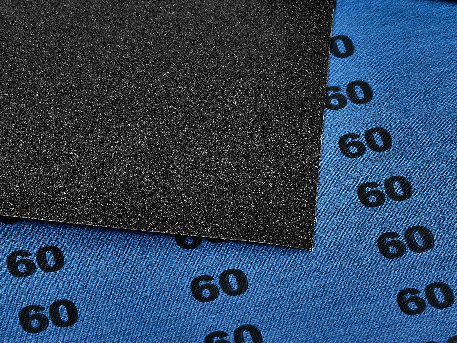 Шкурка абразивная на тканевой основе, водостойкая, зернистость -  60 (10шт), 2207060 *50