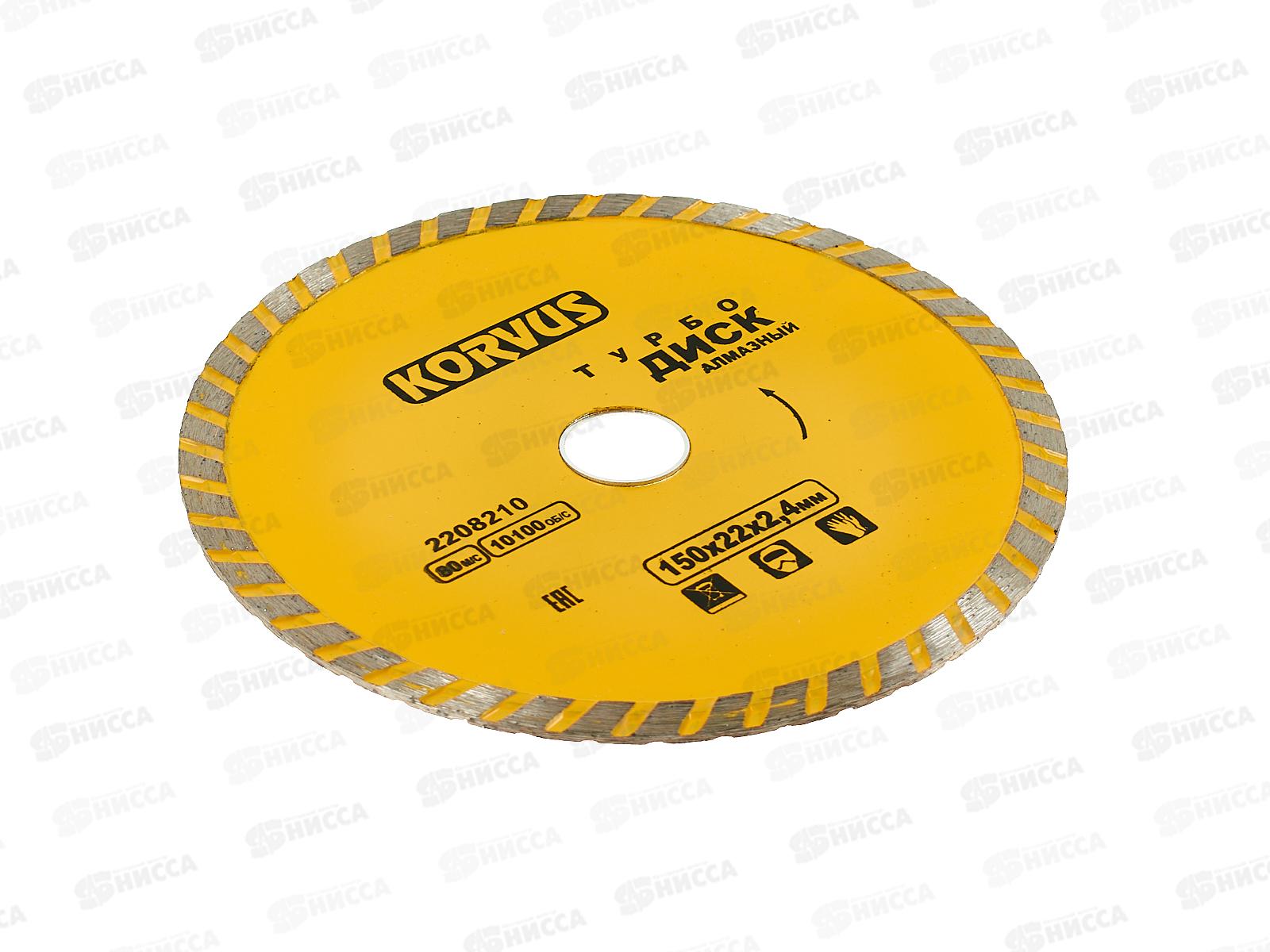 Диск алмазный ТУРБО  150*2,4*22 мм 2208210